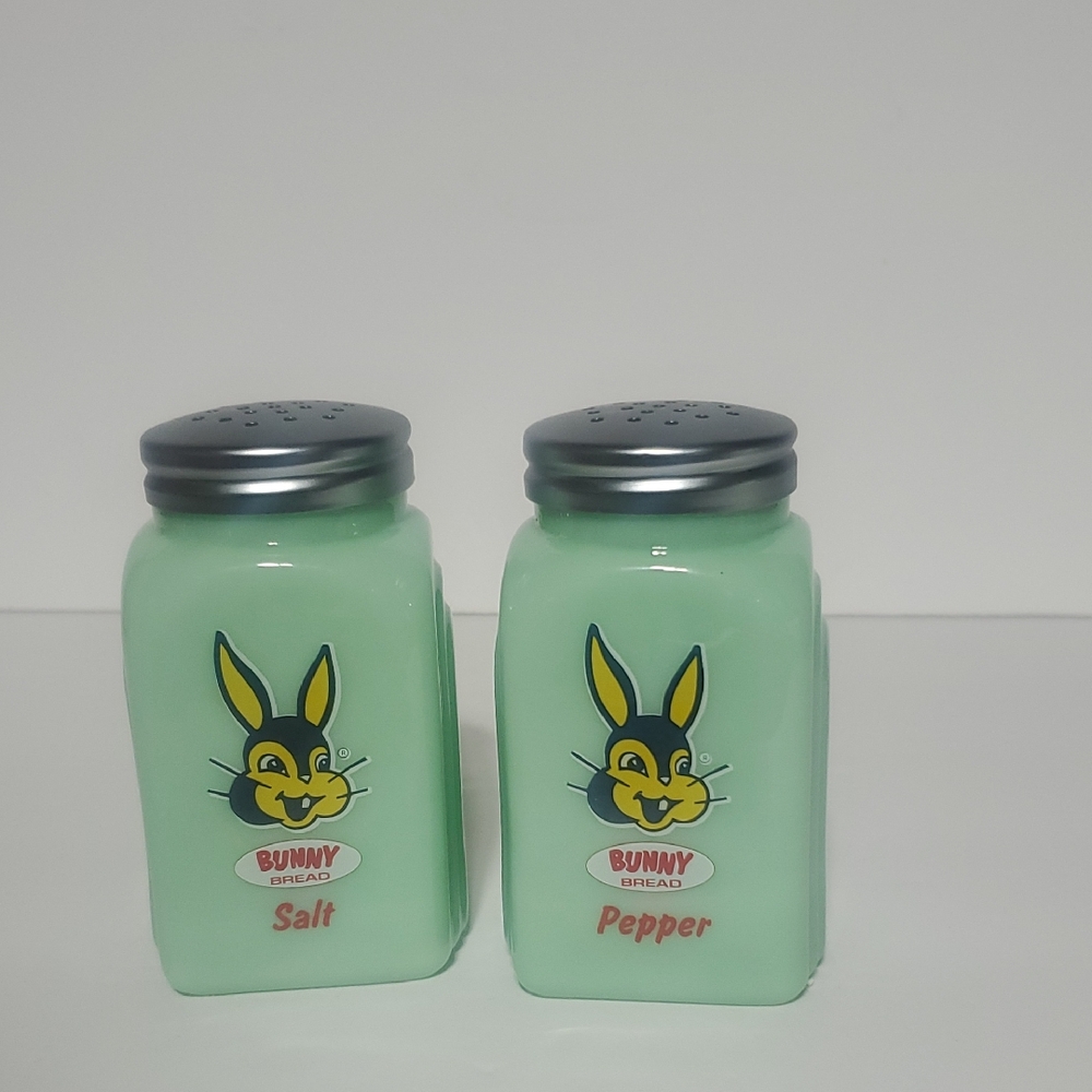 Jadeite Glass Salt and Pepper Shakers